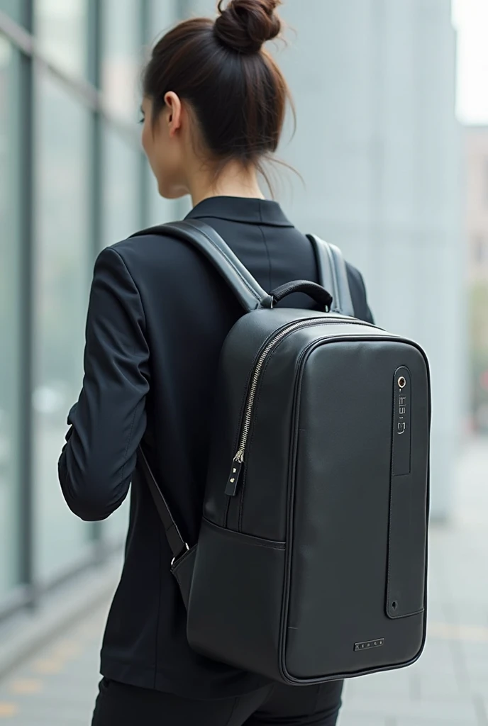 Social People、Black suit、Are standing、Morning commute、I have a small business bag、