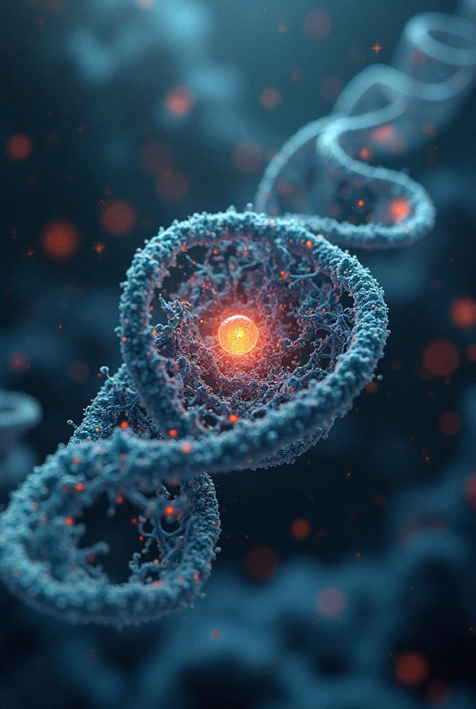 Figure: Location of chromosomes and DNA double helix inside the cell nucleus