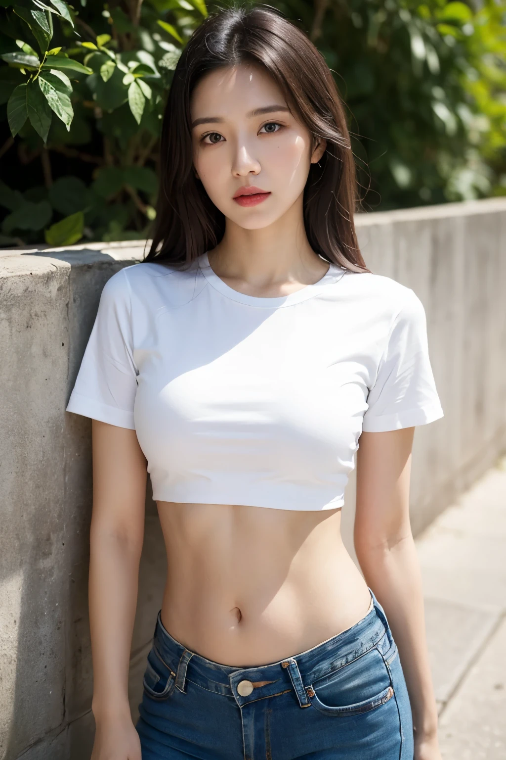 Look at this and smile、Colorful summer clothes、top quality、masterpiece、超High resolution、(actual:1.4)、Very wide lens、close up、Young woman beautiful、Nice detailed eyes and skin、smile、Short brown hair haircut、bust、Small necklace、、straw fedora hat、、Summer sky、(highest image quality: 1.35), high quality, Realistic photo, (A beautiful woman:1.33), beautiful expression, (delicate eyes:1.3), (delicate face:1.3), Smile, (light hair silhouette:1.2), Super detailed , high resolution, Athletic figure, (big breasts:1.25), (long hair:1.2), (beautiful woman), (Cute navel:1.2), ( Depth of field f/1.8:1.45 ), sharp focus, original image , (Thin white shirt:1.45), (Thin white pants:1.4), (Thin white tight pants:1.4 ), (shirt thin white eyelashes:1.4), (thick thighs:1.5), (forward facing:1.25), (cowboy photo:1.4), (night sports:1.4), ( dark sky:1.5 ),