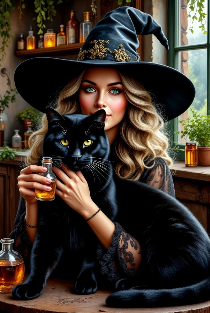 Cat drinking coffee halloween style