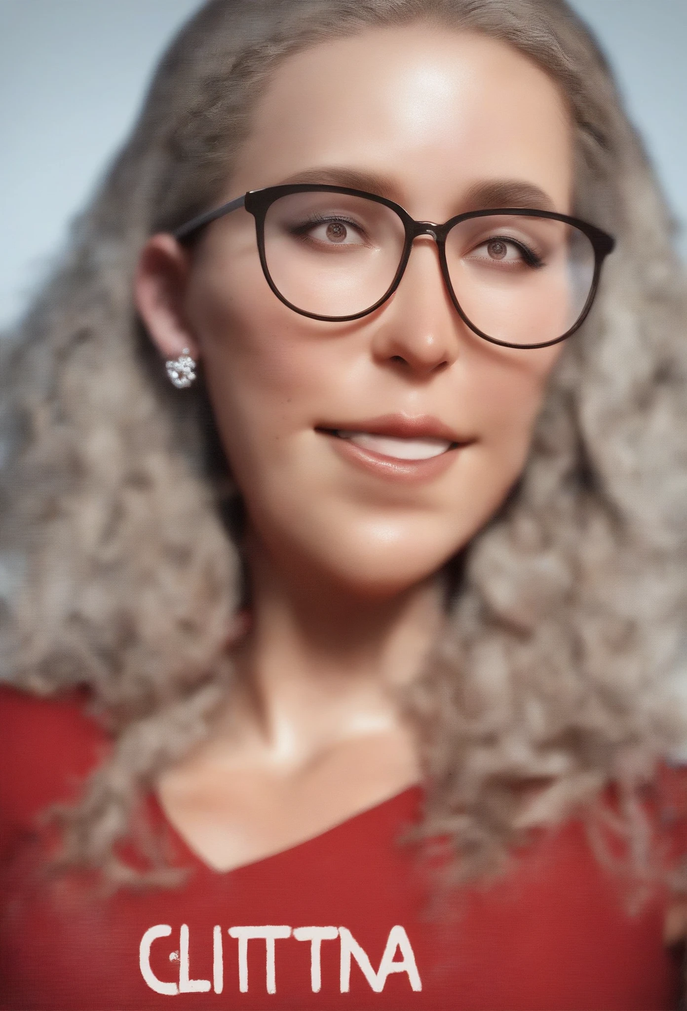 Woman with glasses and purple shirt posing for photo, reading glasses, wearing thin large round glasses, retrato profissional close-up, imagem profissional,