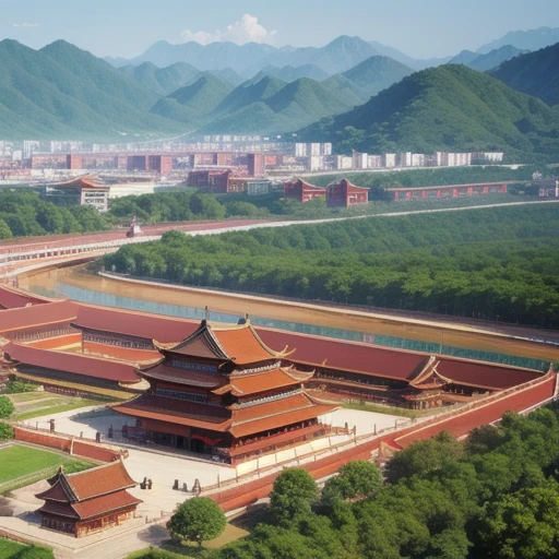 Photo of the Forbidden City in the rain