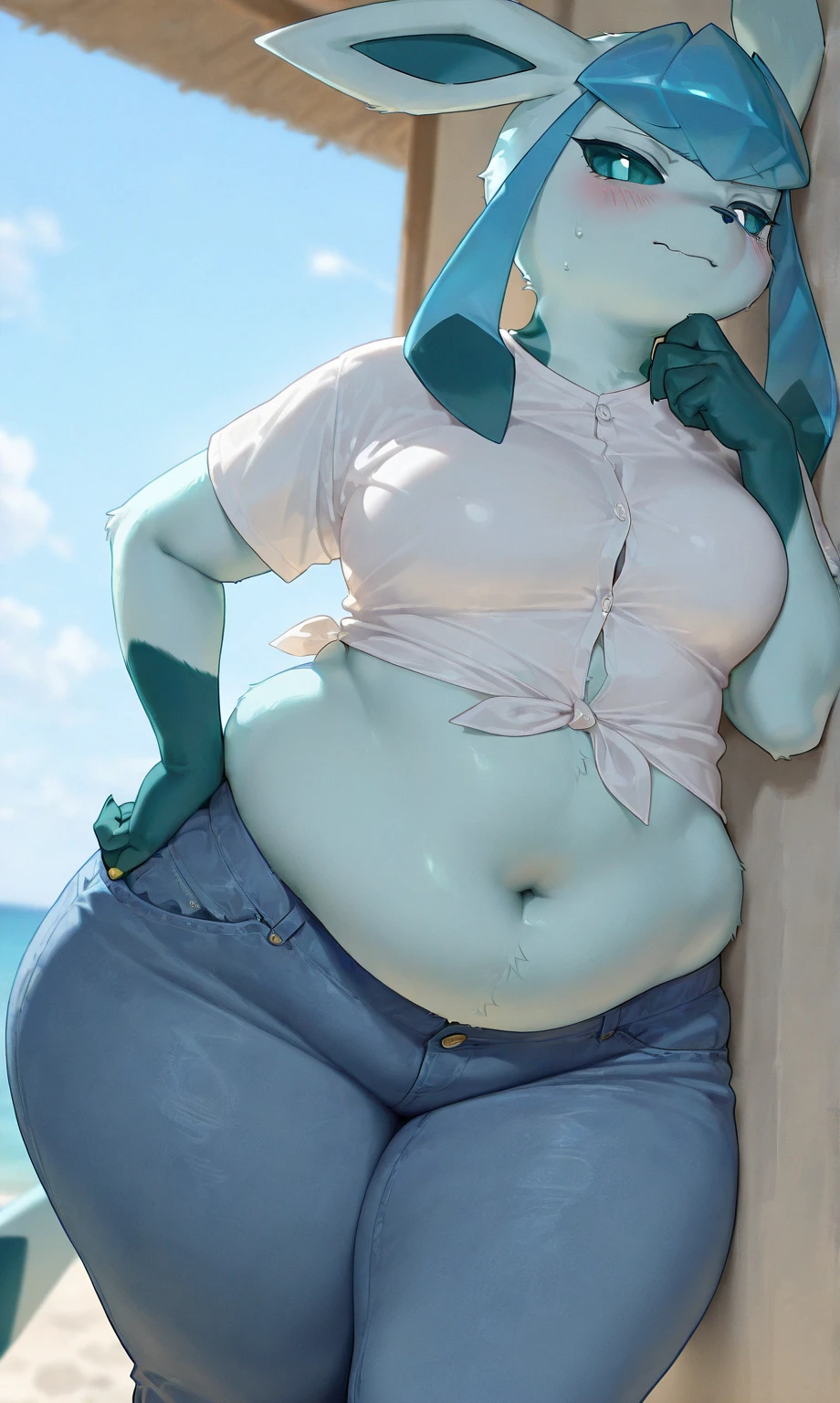 ((highest quality)),(kawaii:1.2) BREAK (Morbid obesity:1.7),cute BREAK (((obese))) BREAK (Light green hair),long hair,Red rimless glasses,Under Rim,((bangs bangs)) BREAK アヘ顔,(Double chin:1.2) BREAK (bear:1.2),(hair ribbon,garter belt,pantyhose) BREAK (saggy breasts:1.3),(long breasts:1.3),(((wet skin))),(比基尼:1.1),beach,sea BREAK lying on the beach