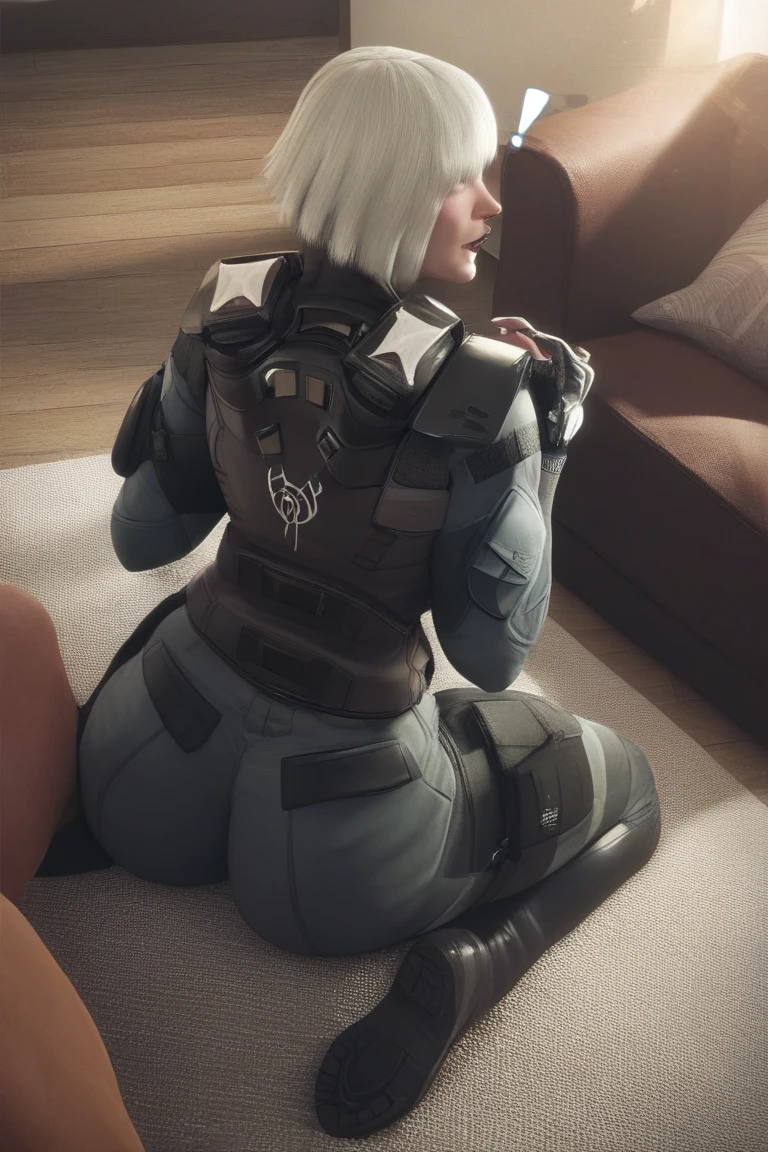 Tali farting, butt, bewitching hips, fart, farting, heavenly thighs, beautiful butt, sweating, upset stomach, (best quality,highres:1.2),ultra-detailed,realistic,physically-based rendering,Quarian,alien warrior,majestic and powerful,captivating atmosphere,snowy landscape,vivid colors,rich textures,deep shadows,contrast between light and dark,warrior culture,strong and resilient demeanor,large thighs,heavenly thighs,fart,farting,onara,embarrassed,farts,gassy,sweaty,