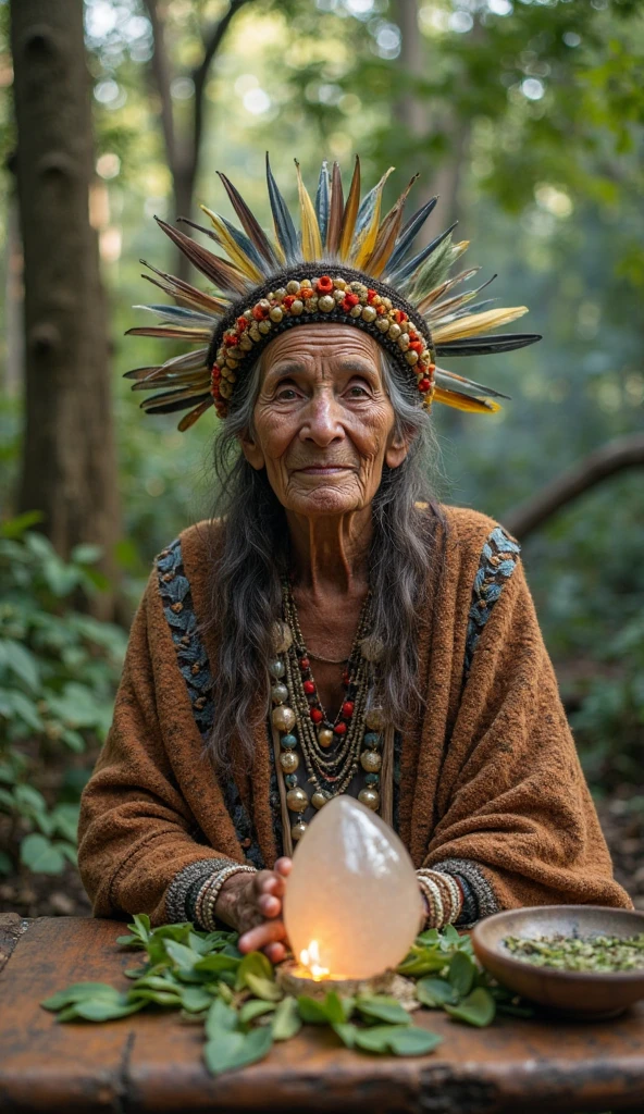 Show pictures of shamans meditating, using breathing techniques