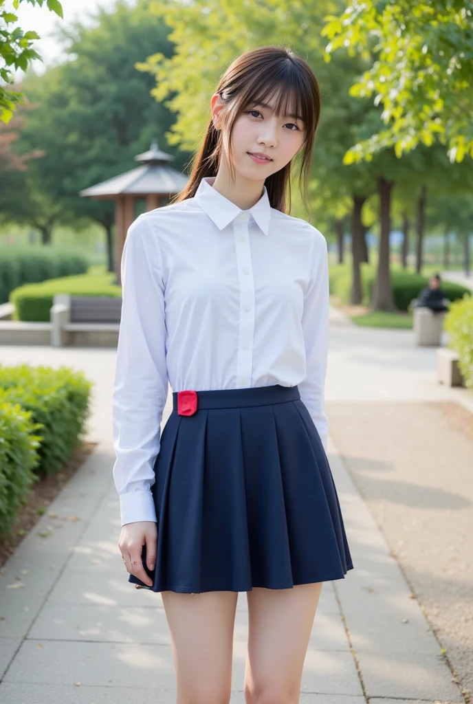 nsfw,(masterpiece,best quality)(extremely detailed illustration)(official art)(ultra-highdetail)(extremely awesome detailed pretty beauty face,beauty face)(Perfect anatomy),
(full body shot:1.1),
10 years old,loli face,baby face,no make-up,brown eyes,brown hair,medium hair,bob cut,okappa,flat chest,hands on waist,wry smile
standing,school uniform,lift skirt,bow panties,
outdoor,street,