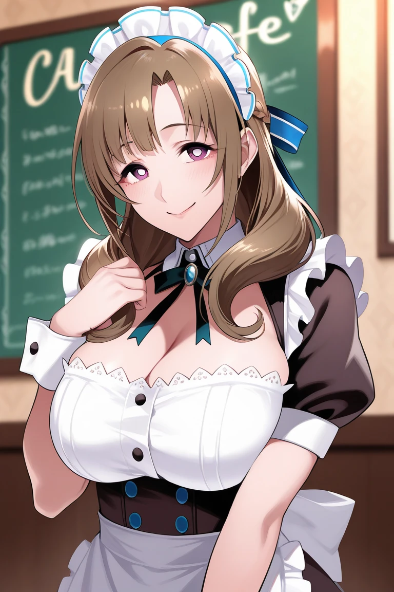 1Girl, Mamako Oosuki In the anime Okaasan Online, Very big breasts, Very detailed 