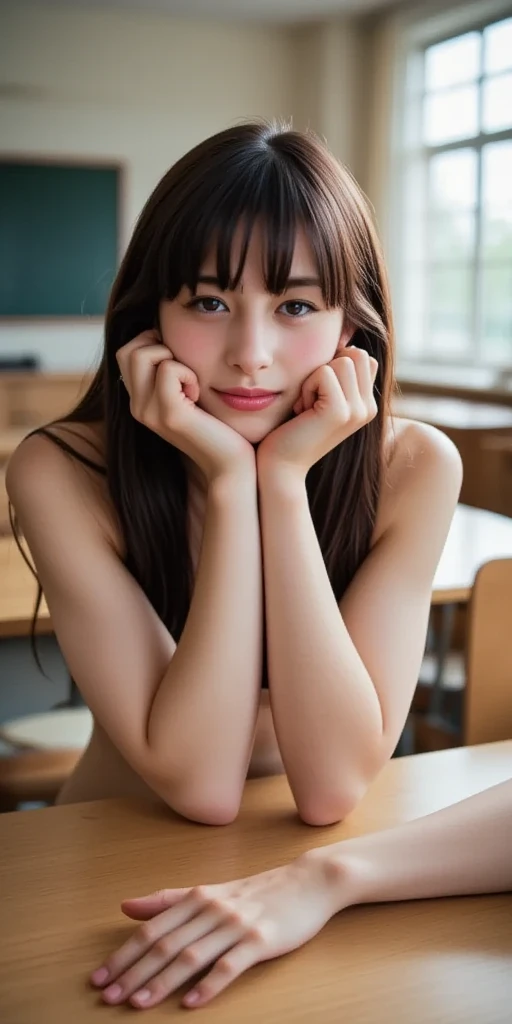 girl , happy smile, pieces fly, highest quality, detailed chest, upon,
Middle school students, upon, tits, (thin:1),
Japanese, ((非常に美しい12歳のgirl)), うぶのgirl、(((perfect limbs、perfect anatomy、white and beautiful skin)))、Shiny hair and moist eyebrows、Colors and landscapes of youth、Feeling of love、(happy smile、hair revealing、chest exposed、thin、beautiful breasts、exposed nipples、NSFW、full nude、show off your young pussy、I can see the whole body、classroom、sit with legs wide apart :1.5)