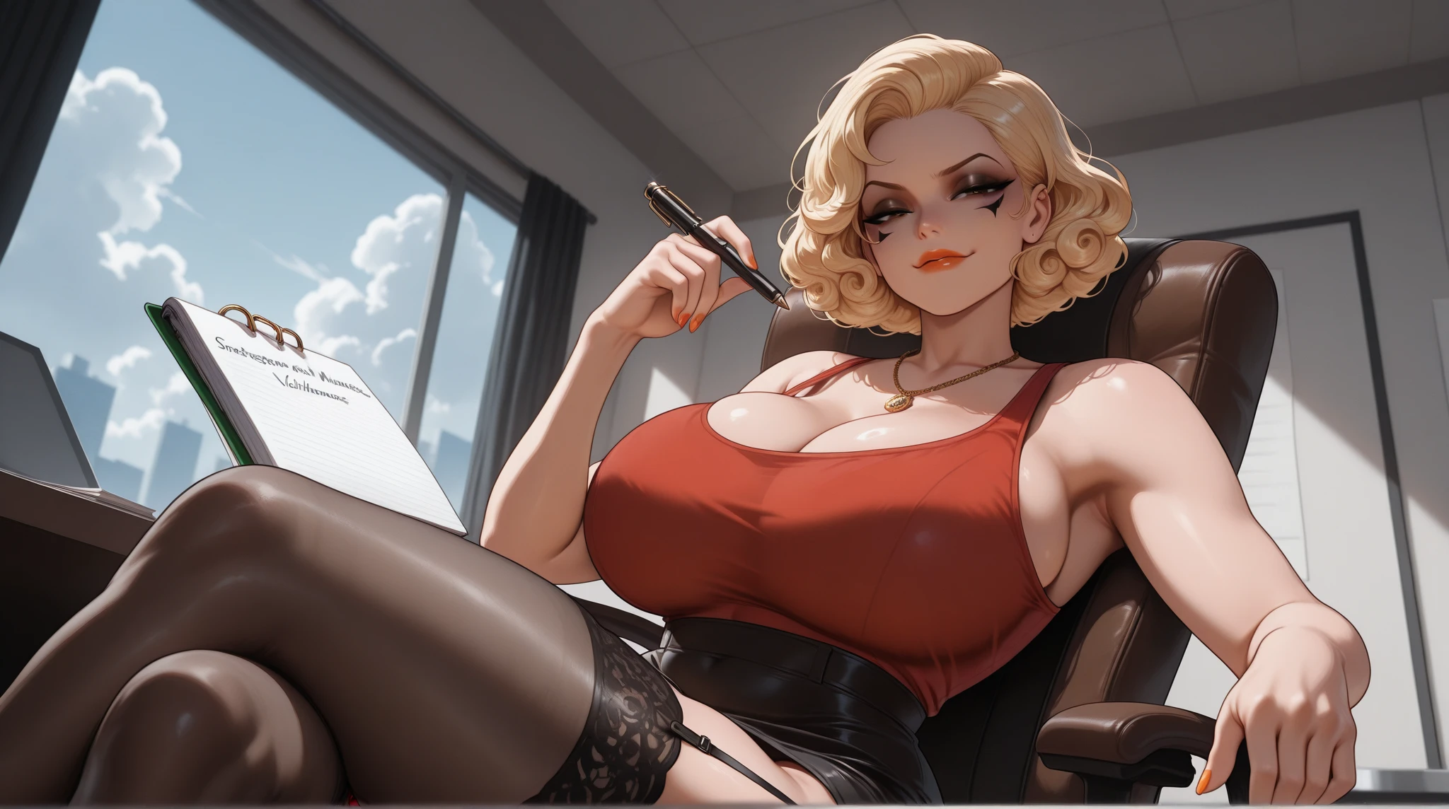 masterpiece, ,(solo:1.1), perfect face, (bright lighting:1.2),beautiful detailed eyes, extremely detailed face, perfect lighting,masterpiece, best quality, ((mature female)), ((large breasts)), 30yo female, 1girl, red lips, provocative, tease, lips, lipstick, red lips, red lipstick, milf, woman, bold lips, thick lips , natural breast, hot pose, full body, blone, blonde