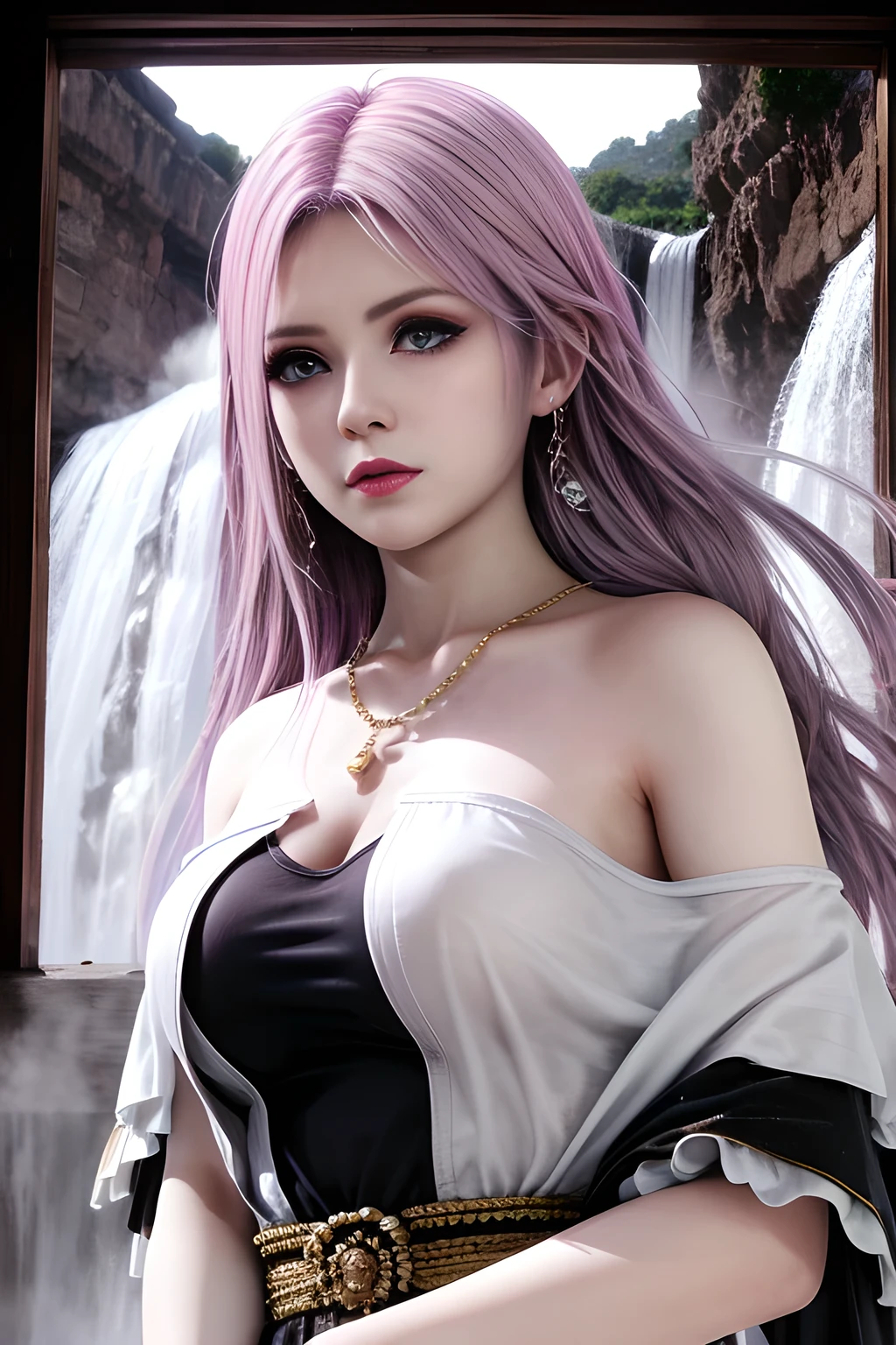 1 girl,Alice,(Rainbow theme:1.6), (fluffy:1.7), (fitting fluffy feather dress:1.4),(permanent, model pose:1.2),jewelry,grace,(((red lips))), Lips slightly open, lustful smile, clavicle,(huge breasts),Charming cleavage,((8k, original photo, top quality, masterpiece), HD RAW color photos professional close-up photos, (actual, photorealism: 1.37), (best quality), (best shade), ((erotic, Sexy, ultra high resolution, HD CG unified 8K wallpaper, Physically based rendering, movie lighting),alone,