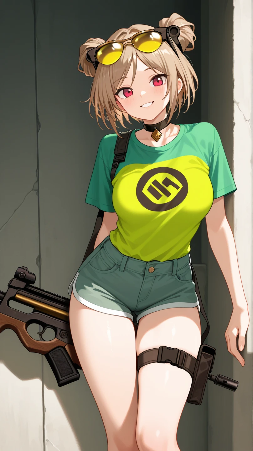 (small breasts:1.2), (perky chest:1.1), (pointed chest:1.0), (hand gun magazine cover:1.3),(from below:1.2),(from side:0.9),masterpiece, 1girl, Amazing Cleavage:1.1, thin waist, big ass, Raised sexy, small breast: 1.2, posed cleavage:1.2、solo, open mouth, have a cute grass of cute beergrass,black hair, dark green eyes, dress, bare shoulders, jewelry, collarbone, sidelocks, hairband, earrings, indoors, off shoulder, sweater, arms behind back, plant, short hair with long locks, gild hairband, sweater dress:1.2, off-shoulder sweater, red sweater, dark gord hair, big side hair, very long side hair,is rendered in (masterpiece: 1.2, best quality), with (ultra high resolution) and an exquisite (depth of field). This masterpiece is not only visually stunning but also tells,A scene of cooking in the kitchen by classroom ,looking at viewer,