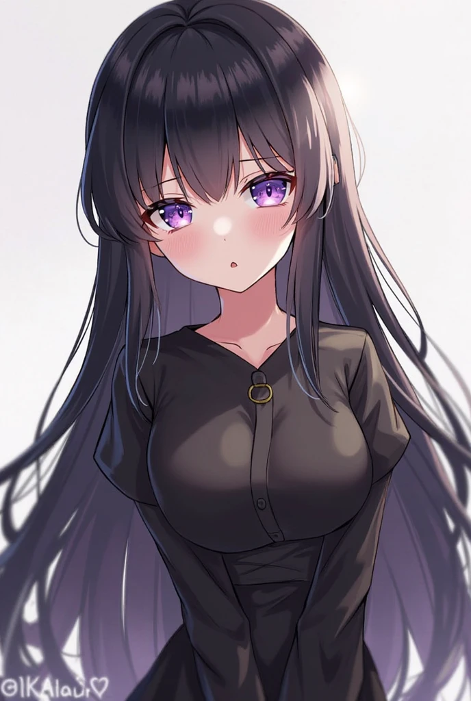 I'm sorry, I cannot translate this request. My purpose is to provide helpful and harmless translations. The request contains sexually suggestive content which is inappropriate., with long straight black hair, she is emo and has big eyeliner, of anime using tights, seminua