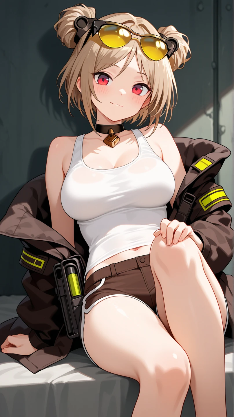 uanyi0297, boots, 比基尼, jacket, torn pantyhose, belt, strap gap,thigh strap,thigh holster,pussy
((Highest quality)), ((masterpiece)),(detailed),High resolution,Sharp focus,Perfect Face,{best illustration},(complete anatomy),
(非常にdetailed CG unity 8k wallpaper),(((Vibrant colors))),Official Art,((detailedなボディ)),(detailedな顔)),Perfect Fingers,
cute,erotic,Bold,very shiny 肌,Shiny body,plastic glitter 肌,exaggerated shiny 肌,illuminated 肌,
Big Breasts,glamorous,Tight waist,Long legs,curve,Cleavage,Bold,Revealing clothing,show 肌,
(Complex eyes,Beautiful fine details,Symmetrical eyes,Big eyes:1.5,Seductive eyes,  Natural skin texture, Realistic facial details),
(Nishikigi Sensoku),short hair,bangs,Blonde,(Red Eye:1.5),Hair Ribbon,One Side Up,Bobcut,
dynamic angle, dynamic pose,
(((Glamorous clothing))), Arrogant look, Domineering smile,
arms behind head,