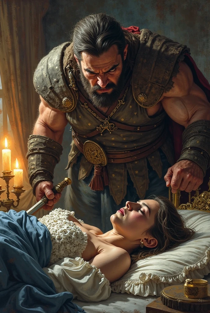 A cleric girl tries to heal a badly injured barbarian girl、Dungeons&Dragons