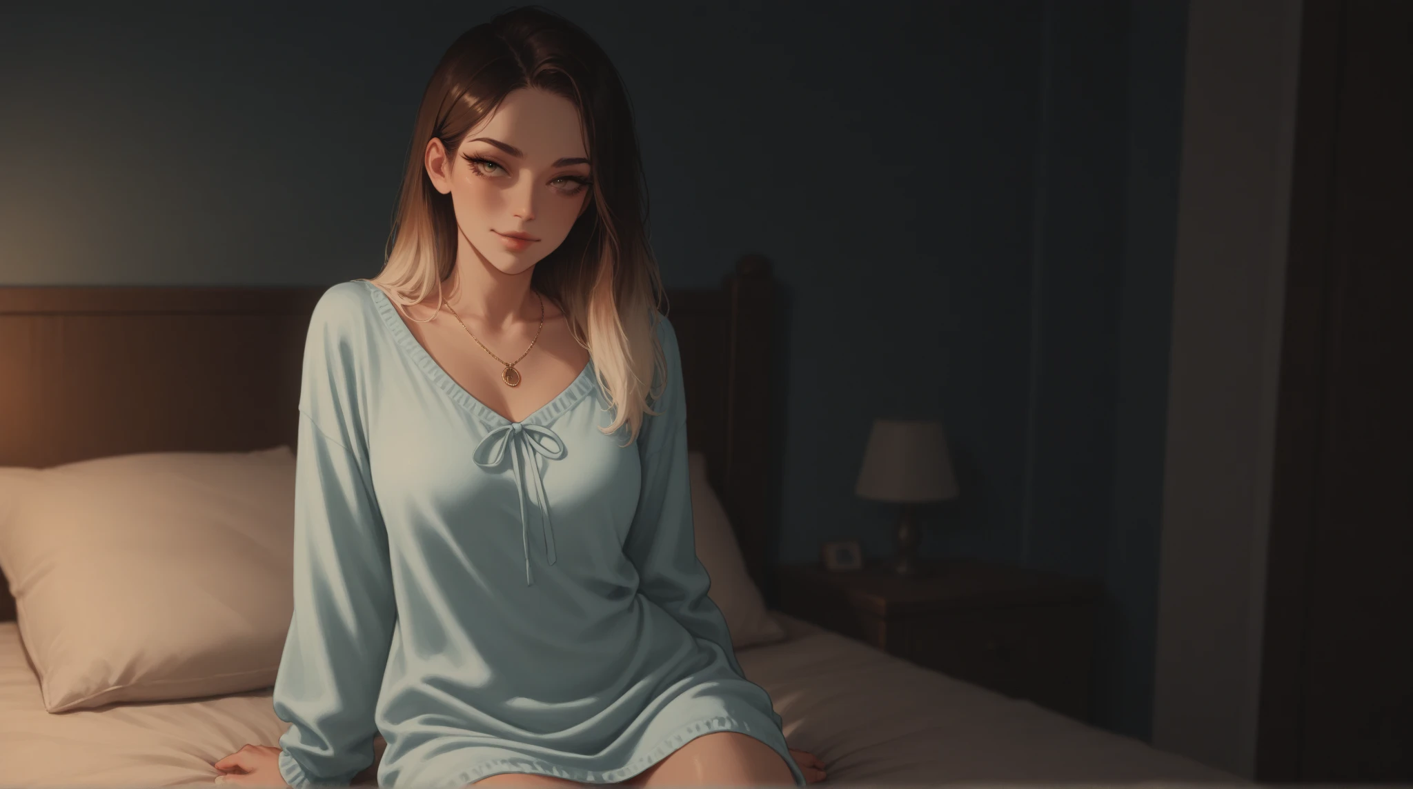 una foto de rottr_mujer lacrift, vistiendo una camiseta apretada, pantalones de toga apretados, calcetines, descalza, descalza y con calcetines, He is in his bed comfortably reading a book, ((piel extremadamente detallada)), (ojos perfectoanos perfectas))), (caderas curvas:0.8), (cinematic lighting), (desaturado:1.05), 8K, (bokeh), ultra high resolution, piernas, in a room in a castle, It&#39;s cold outside but the room is warm, from side, desde el lado, Lateral angle