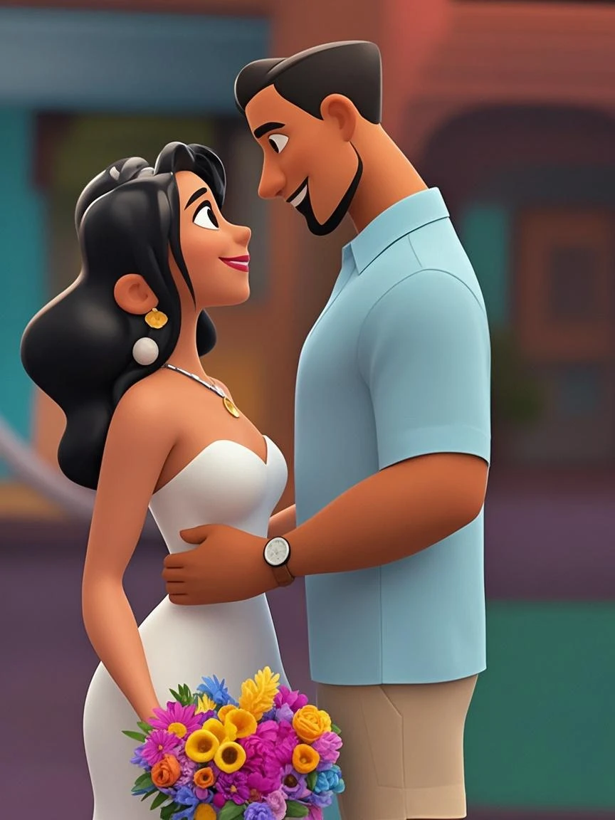 Obra-prima, de melhor qualidade, casal apaixonado como filme Disney pixar