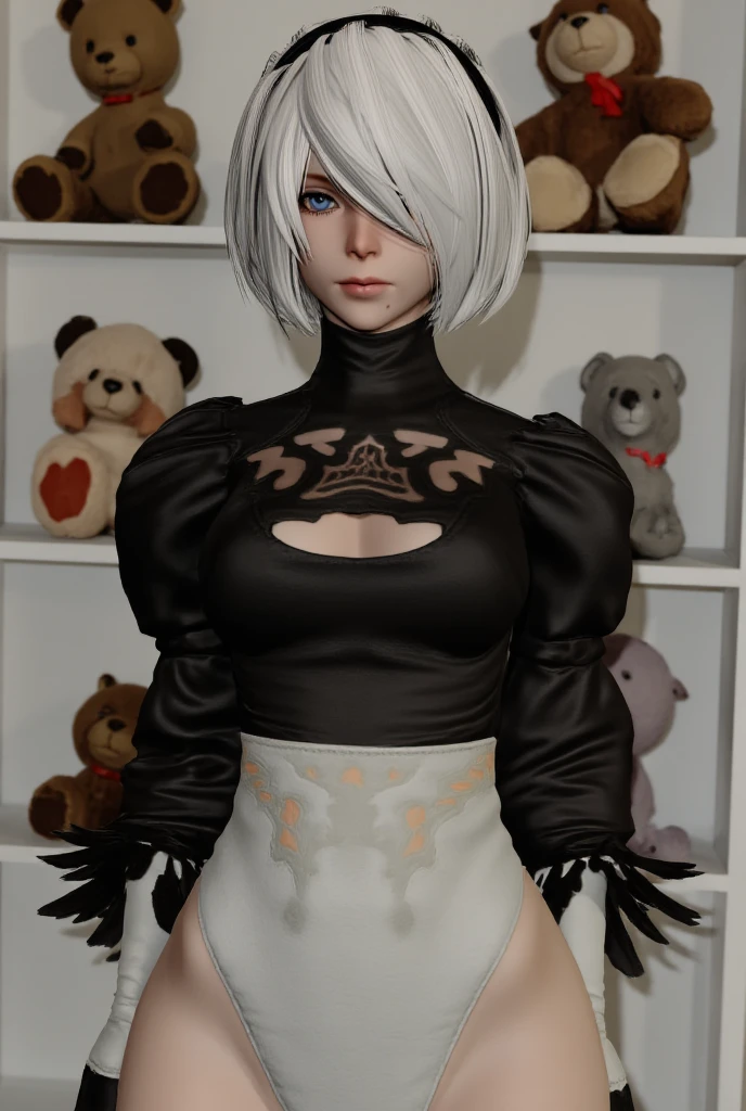 nier:Beautiful cosplay of 2B from Automata、2B、A woman cosplaying as 2B、White skin、tall、Great style、Big Breasts、Small face、High nose、Sharp Eye、Beautiful Face、Beautiful face、30 years old、British women、Half British、nier:2B&#39;s black costume from Automata、Light background、Blur the background、Fantasyな都市を背景に、Standing in a cool pose、Shooting from a diagonal angle、masterpiece、highest quality、high resolution、Cosplayer Photos、Professional Photos、Fantasy、Glaring at the camera、Cosplay makeup style、Real Cosplay Photo、Cool and beautiful photos、Portrait、Wrapped in a pale white glow、like、happiness、Kindness
