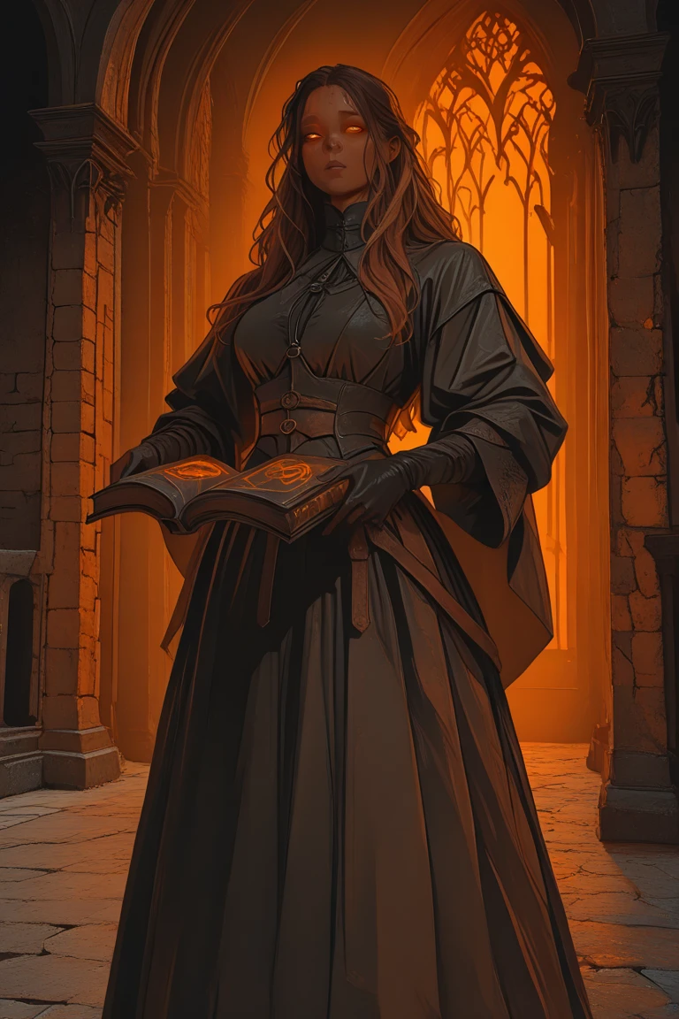 a painting of a woman in a red cloak holding a sword, majestic beutiful woman, tom bagshaw donato giancola, priestess, tom bagshaw weta studio, hecate goddess, medieval fantasy art, hecate, female occultist, sorceress woman, artstyle tom bagshaw, female redhead templar, female warlock, best quality, master piece,