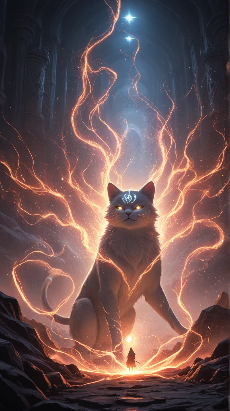 Celestial being, 7 animal heads, broken limbs, destroyed background, many colors, optimal lighting, cinematic focus, 8k quality