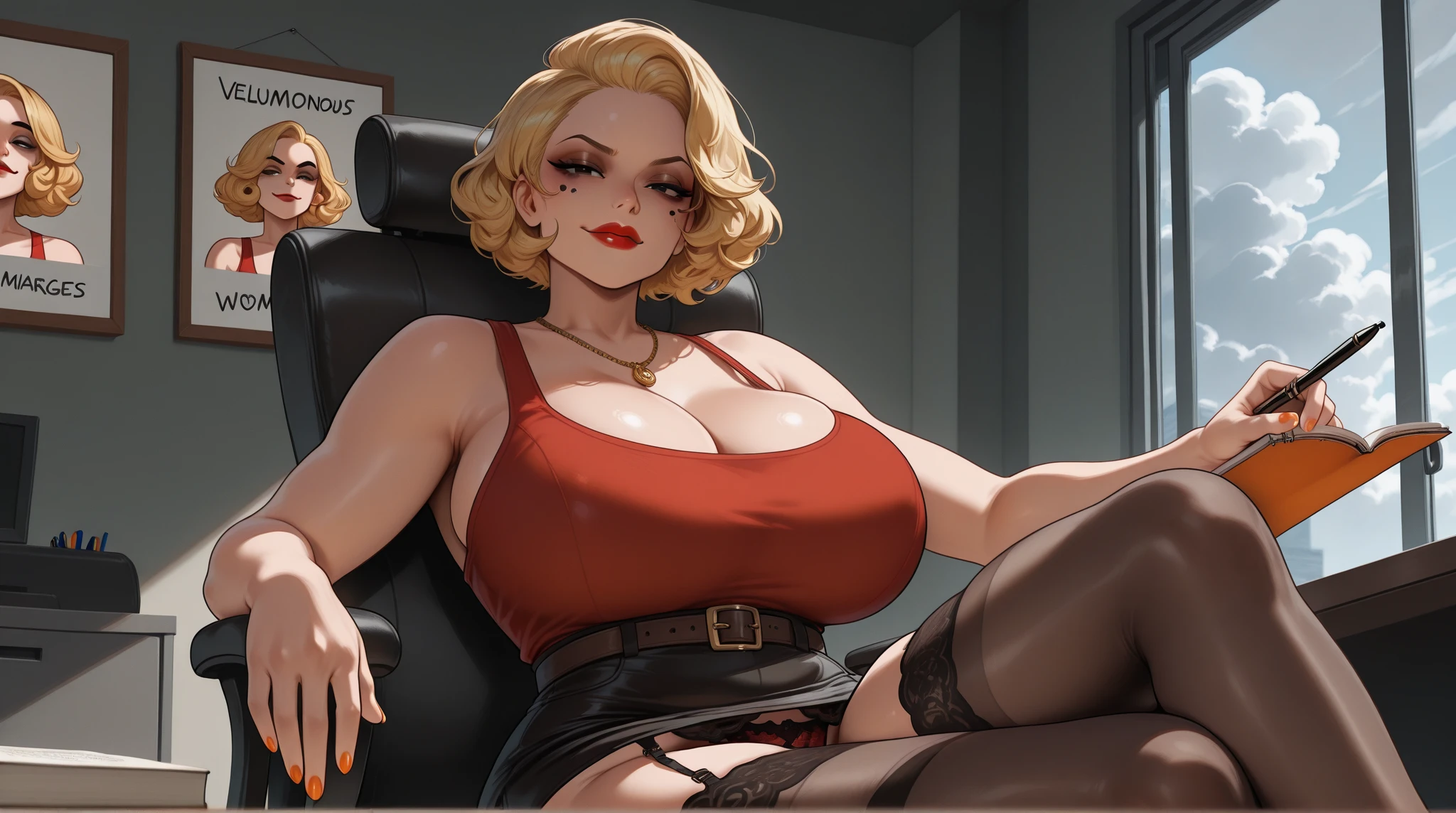 (Masterpiece, Best Quality), 8k Wallpaper, highly detailed, poster, vintage sci-fi film, 1960s, a magazine cover with sexy giant nurse towering over a tiny city, a portrait by Paul Kane, cinematic movie poster, perfect face, Platinum hair, Attack of the 50 foot woman, giant woman, tiny city, lines, abstract, mid century modern, movie poster, vintage, white nurse uniform, stiletto high heel shoes, tiny destroyed skyscrapers city, retrofuturism, pulp sci fi, pulp sci-fi, 60's pulp illustration, scifi pulp, pulp book cover art, pulp scifi, old retro pulp comic cover, pulp science fiction, pulp scifi illustration, vintage scifi, skyscrapers sized under her knee