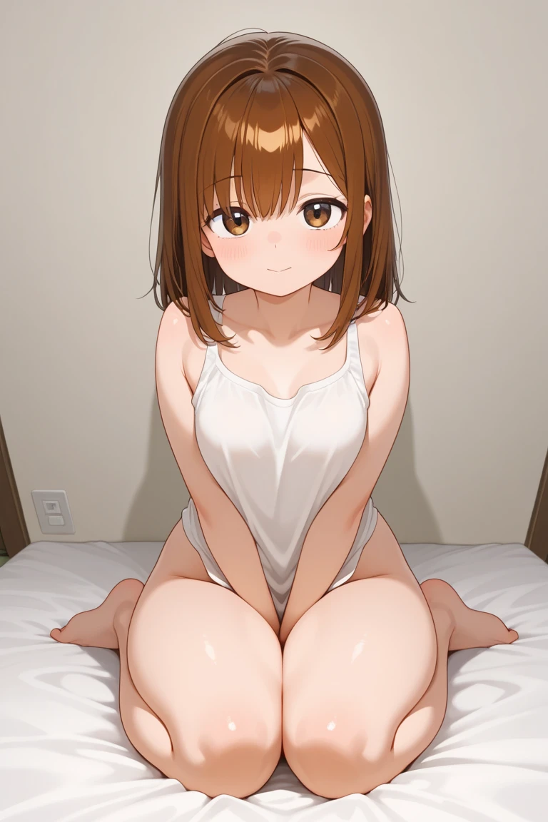 ((Highest quality)), ((masterpiece)), (be familiar with), Perfect Face, indoor, Bedroom, Watching the audience,
One woman, Ochaco Uraraka,
Open Mouth, Ecstatic expression, blush, smile,
Small breasts, Flat Chest, Young Girl, Lori, , Girl,
Short Hair, Bob Hair,
Fully nude, Nipples exposed, Sex with a man with a big dick, 膣内ejaculation, Semen is taken, Insert a into your, Sex in missionary position, , Leg spread,