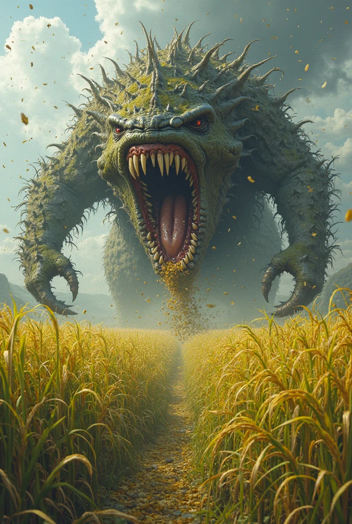 Make Don Quixote look like a 17 year old, fighting a green monster in the mill. PICTURE REALISTIC.