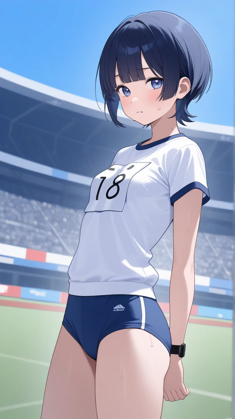Features{neutral,short hair,Eye color(right eye:green,left eye:blue),water色の髪,One Girl,Shaved},
clothing{Volleyball Uniforms,stockings(black,Low denier), I can see your chest},
{Showing off pussyようにしてる},
{On a chair,Blushing,Sweaty skin},
{"Peeing",Spread your legs wide,Showing off pussy},water(Transparent,Light yellow,Pee)It&#39;s coming out of my pussy,
place{locker room}