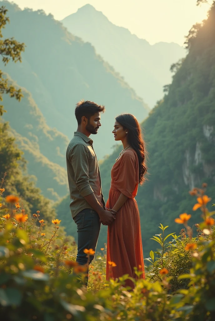 Indian young college lovers in Kodaikanal