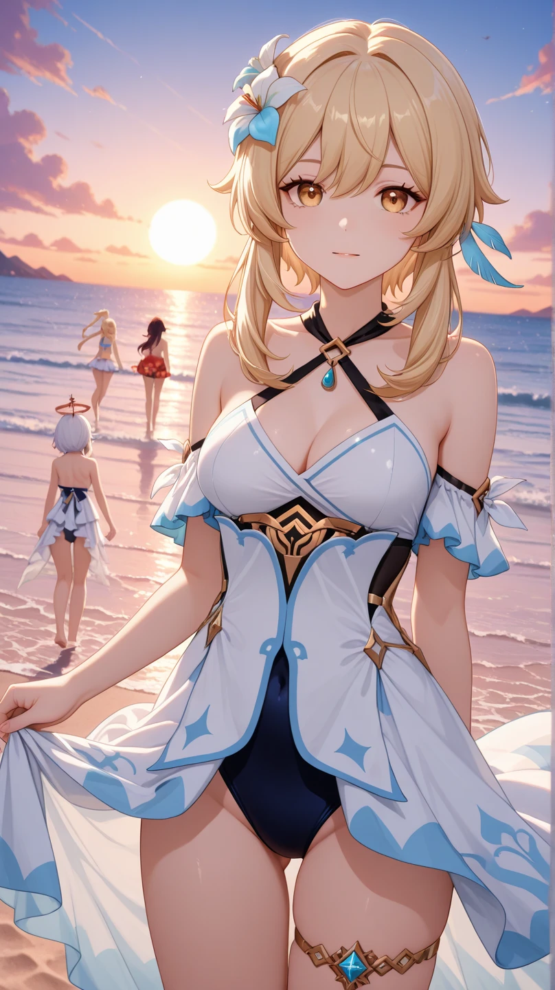 　(masterpiece:1.5)、(Highest quality:1.5)、(8K:1.2)、(Very detailed:1.2)、(Actual:1.2)、(Ultra-high resolution:1.2)、(Nadja, Blonde long hair, Big Blue Eyes)、(He is in a dark tent.:1.5)、(Violent sex with multiple men:1.6)、(Overflowing love juice:1.4)、(One hiccup:1.5)、rest、(Slim 10 year old female:1.3)、(Beautiful eyeliner)、(Beautiful eyeshadow)、Natural lip color、rest、(White gorgeous transparent slit dress:1.6)、（White lace dress：1.5）、rest、(Modest Bust)、（(A woman whose clothes were violently torn apart by multiple people))、（My clothes got torn）、（(Torn clothes)）、（（Half naked））、Even a ray of light, ((Boobs fully exposed, Pussy fully exposed))