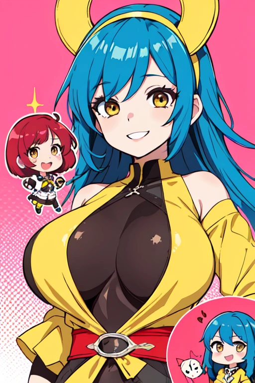 Sexy busty woman wearing big diapers, magical, colorful, detailed, surprised, happpy, large breasts, wide hips, casting love spell, seductive, ((mommydom))
