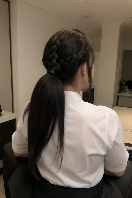 Ponytail  open in classroom