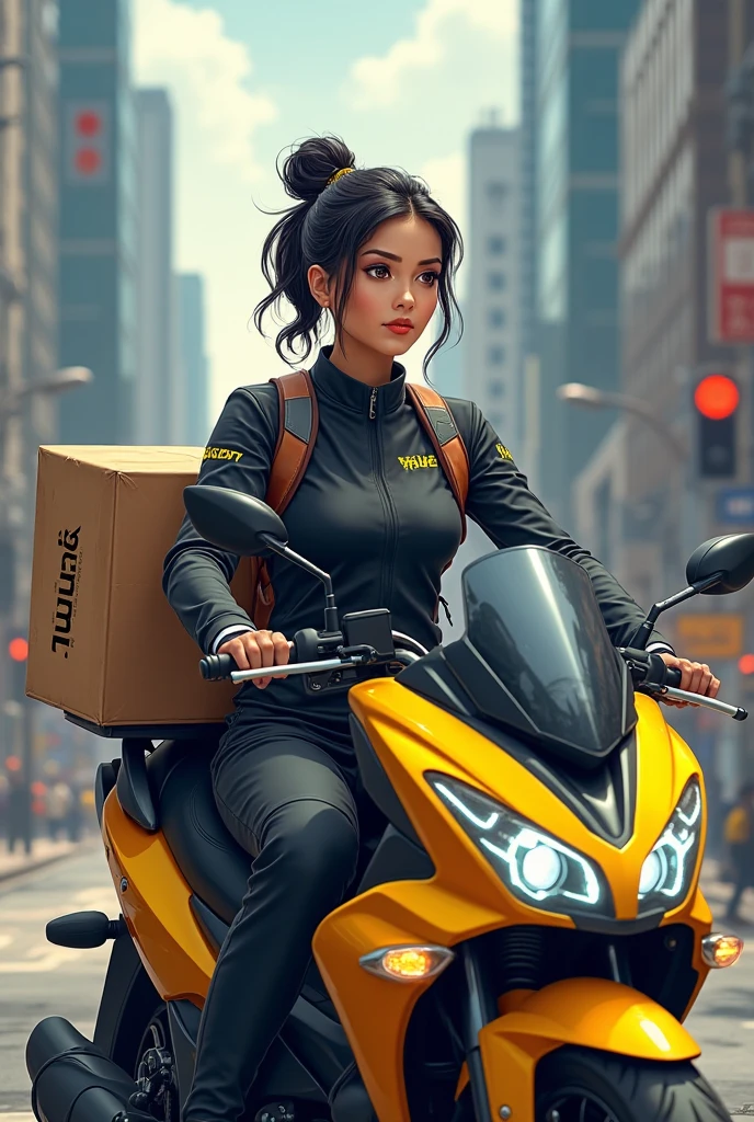 raining day,Beautiful woman riding motorcycle on the street,,ultra HD picture quality,Lots of detail,Realistic graphics,Hot figure, Cocked buttocks,Not a trace of excess fat, Big breasts Thin waist,,The body is soaked,sitting on cyberpunk motorbike, Ride a sport motorcycle, ,, Dark sports helmet,, Wet road chase