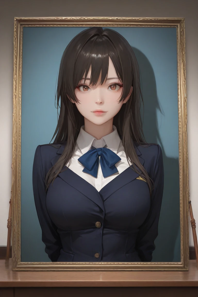 Eri Kisaki, (meitantei conan \(style\), detecive conan \(style\), meitantei conan), Realistic, Photorealistic, (masterpiece:1,5), (1girl), urban backdrop, concept art, intricate detail, high detail, photo realistic, octane render, 8k, dynamic poses, top quality, (realistic face : 1.1), (hyperrealistic:1.1), ((full_body 1:1)), (very detailed background), not out of frame, Very detailed