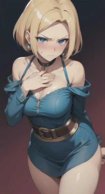 fayobo style, tmasterpiece, Best quality, 1 sister, 21yo, ssmile, red pink lips, Water-colored eyes, blue beret hat, Blonde hair, shut up, ear nipple ring, has cleavage, gem ear nipple ring, jewely, looking at viewert, mini-skirts, The shirt, Blue shawl, Short hair details, Alone, cow boy shooting, Place your hands behind your head, Desolation, Dark, hight contrast, Caustics