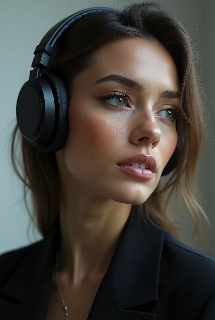 Necklace made of wireless headphones