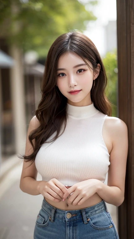 (Highly realistic photos, High resolution), Skinny Japanese woman, 30 years old, Cute face, Detailed face, fine grain, Mr..々Hairstyle, Slim figure, correct body anatomy, ((Look straight ahead)), Facing the camera directly, A single photo, A photo capturing a perfect moment of beauty and intelligence, ((Simple Background))、Dignified、Correct your posture and stand upright