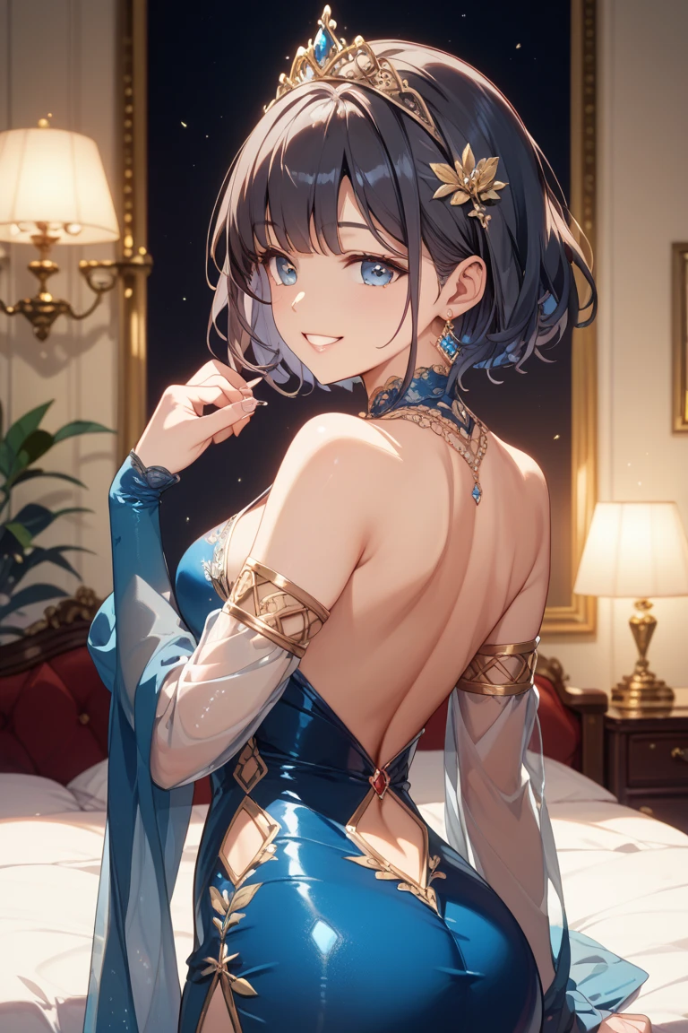 (Best quality, Ultra detailed, Golden ratio, Masterpiece:1.2), Theatrical lighting:0.7(ray tracing), 1 girl, Joasuke higashikata from JoJo, turned into a woman, posing, athletic body, Thicc thighs, big breasts,perky breasts, heart-shaped ass, tight pussy(shiny skin)(detailed skin) (perfect hands), posing, sexual, attractive, lewd, orgasmic, blushing, very feminine, wearing an elegant dress, thigh highs(perfect eyes), inside a ballroom