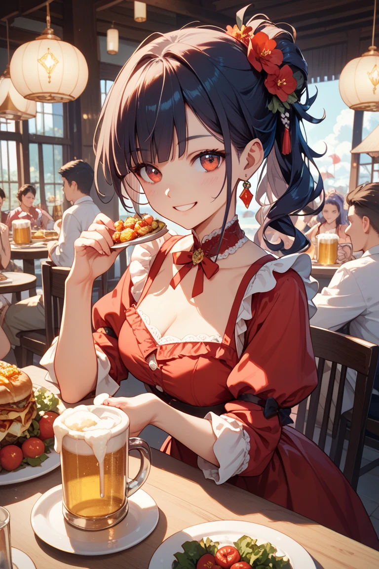 Highest quality、High resolution、Detailed Background、Beautiful face in every detail、Beautiful girl in her 20s、Highly detailed face、Cute hair colour、ponytail、Bobcut、Perfect body line、
(Two women having a good time with friends in a beer garden with beautiful views of Tokyo Bay:1.5)、drinking beer、
Going to a beer garden with friends and family can make for a more enjoyable atmosphere.、
You can enjoy delicious food along with your beer.、
sausage、potato、Pizza etc.、Choose a dish that goes well with beer、
A light summer dress is recommended.、Enhance your femininity with floral prints and one-piece dresses、For your feet, it is a good idea to choose cool, comfortable shoes such as sandals or espadrilles.、very beautiful