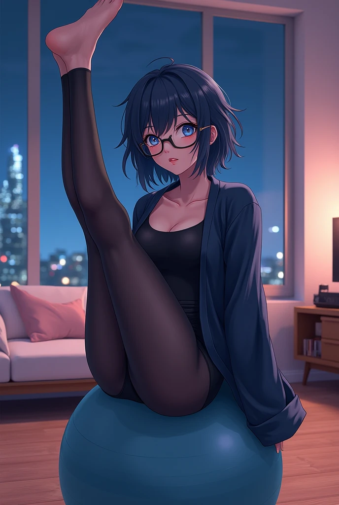 Giantの芸術, 非常に詳細なGiantショット, Giant, short hair, Two huge beautiful girls that are bigger than a skyscraper, look face to face, wearing rimless glasses, big breasts, big ass, FUTANARI, Huge erect penis, Large scale , In underwear, black pantyhose, pantyhose barefoot, Steam comes out from the soles of the feet, very small metropolis, miniature metropolis, crush the big city, full body description, GTS, ギガGiant, stomping city, crash city, small town, micro city, High resolution, highest quality, masterpiece, underwear,