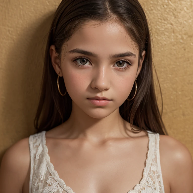 1,38 tall /12 year old /brown back hair /Caucasian skin/eyes browns /big eyelashes
