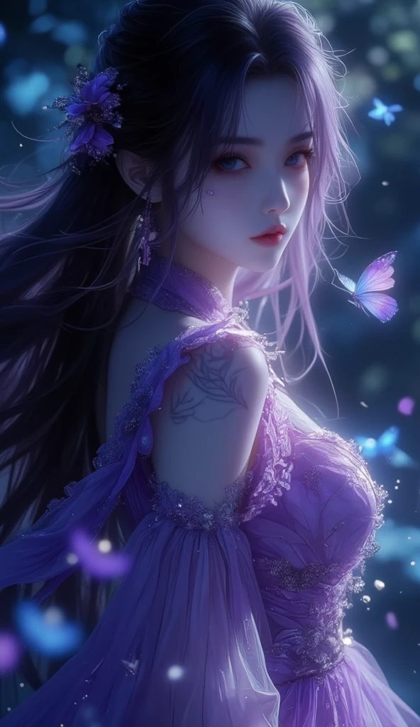 tmasterpiece,top Quority,best qualtiy,offcial art,Beautiful and aesthetic:1.2),(1girl),Extremely detailed,Colorful,highestdetailed,offcial art,统一 8k 壁纸,ultra - detailed,Beautiful and aesthetic,big breasts beautiful,tmasterpiece,best qualtiy,Black light art,dark art glitter illustration,PerfectNwsjMajic