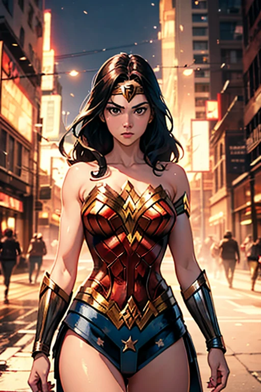 Realistic depiction of an advanced cybersuit, Wonder Woman из DC Comics