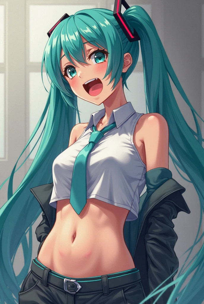 AGMM, 1girl, (Jennifer Lawrence, blue hair, Colored_Skin:1.2), wearing wet see-through school uniform, large breasts, reveal, covered, skirt, thighhighs. inside building, classroom, sunbeams, bokeh, sparkles, evening, smile, sexy smile, --auto --s2