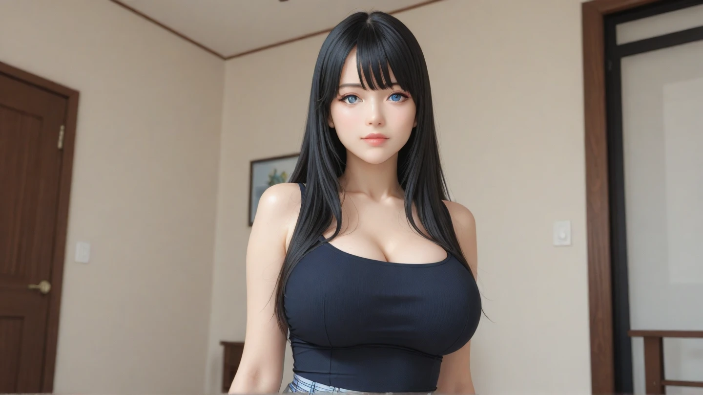 100 Girls,Crowded, Long Hair, Brown Hair, sexy, A line of girls, Girls in line, Girls only, Sisters, ((Tight collared shirt)),Full body photo:1.9, Adorable, smile, Slim face, Slim body, 32k, masterpiece, Best image quality,Ultra-high resolution,Perfect hands,Black Choker、blue eyes、bangs、Very lush and long eyelashes, Lots of girls、((Big Breasts)), Dependents, Big Breasts, Red lipstick、garden、blue sky