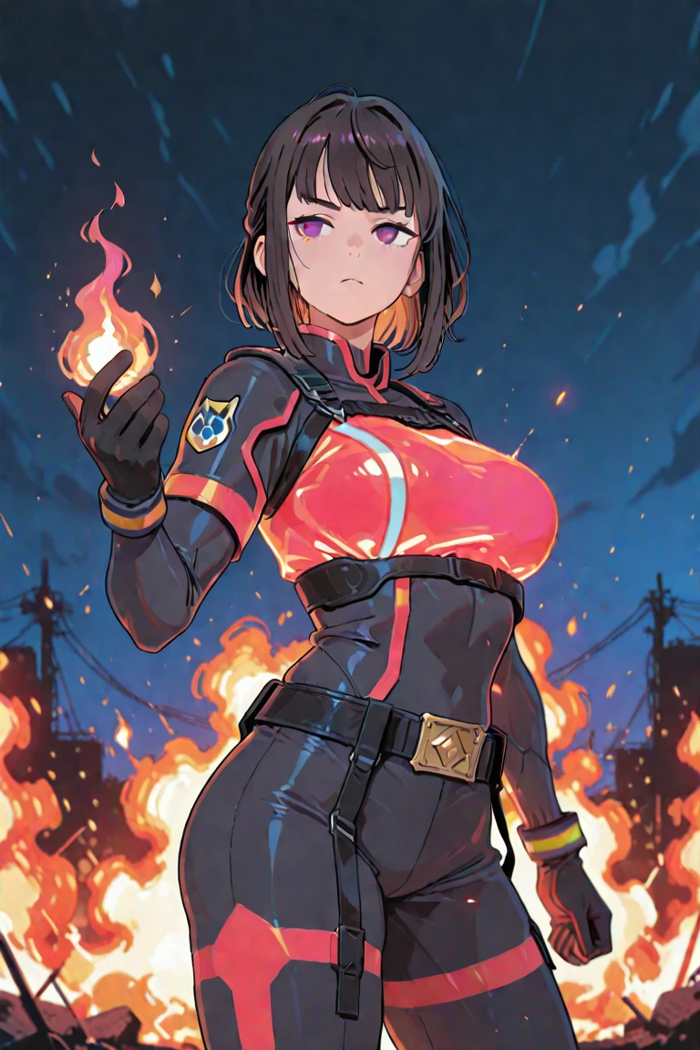 1 person,woman,Wolf cut hairstyle,Brown Hair,Blue Flame, Vortex of flames,wallpaper, Wind景,Depth of written boundary, night, Particles of light, light, Side light, Thighs,****, cloud,Gaze, Large Breasts, Emphasize the chest,Green Eyes, Horse ears, Bright smile,Open your mouth,Horse tail,Wind,Riding on motorcycle,vehicle,Driving,Straddle,Riders jacket,Riders pants,sunglasses, 