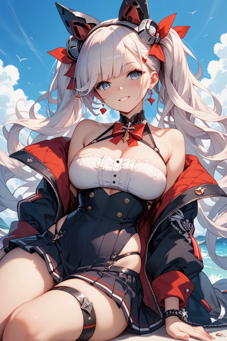 bandage rabbit woman , leather shorts, leather corset, medium large breast, fluffy rabbit ears, fluffy rabbit tail, smiling full of compassion, ultra detailed face, maximum translucent skin,