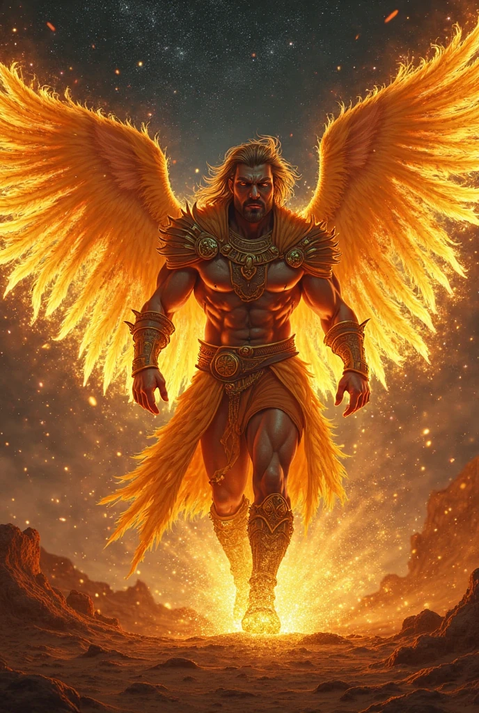 Hercules with a Phoenix: Hercules, the mighty demigod, stands alongside a majestic Phoenix, their strength and determination evident as they embark on a mythical quest. Hercules wields his legendary weapons while the Phoenix soars above them, engulfed in flames, symbolizing their shared power and resilience.