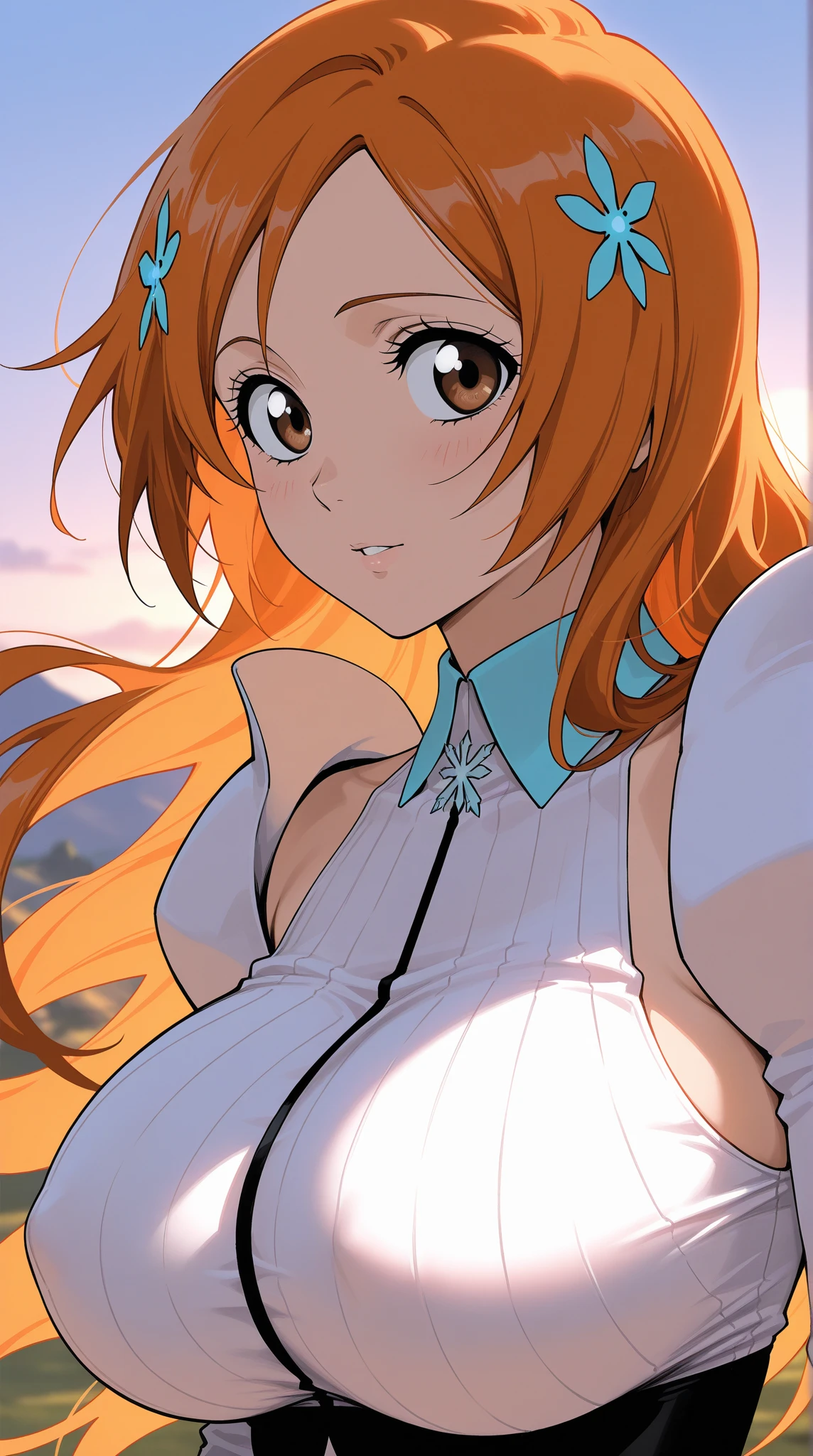 masterpiece, best quality, forest, 1girl, solo,
Amia,Smiling、The bust is large、Sexy pose