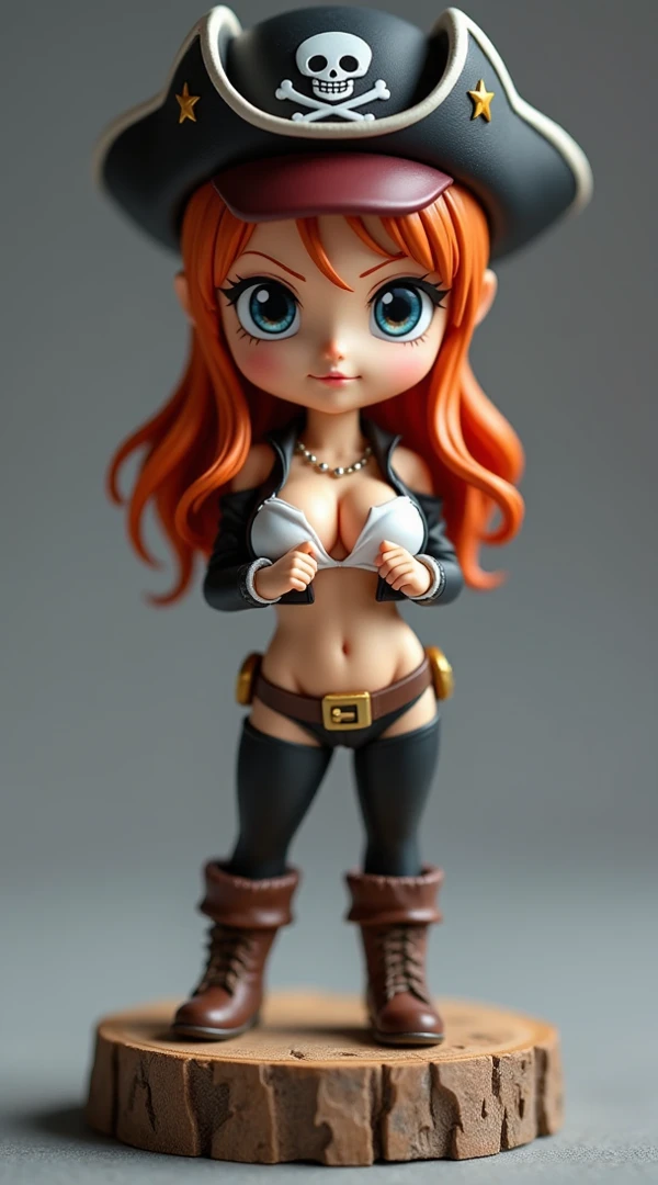 ((Best Quality)), ((Masterpiece)), (((detailed character sheet, frontal view, side view, three quarter view))) white background、one piece、whole body、whole bodyイラスト、whole bodyアニメーション、whole bodyリファレンスシート、denim、Tank top、High heels、Swimwear、bikini、original、New World、Long Hair、Orange Hair、Tattoo on left arm、Ring belt、Heighten your head、smile、Cute face、Narrow waist、Long legs、Beautiful feet、9 heads body、beautiful lady、small head、3D