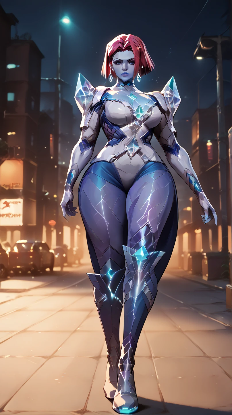 (posing for act:1.5), (masterpiece, best quality, perfect face, beautiful and aesthetic:1.2, dynamic angle, highest detailed face), (beautiful female elf sorceress, long messy hair, (silver hair:1.3), (purple eyes:1.2), huge breasts, narrow waist, perfect fit body), shapely butt, (thicc tights:1.1), (flawless porcelain skin:1.8, paleskin:1.4), (inside dark desolated cave), (dark blue theme:1.2), (blue aura:1.2), (blue energy magic swirling around:1.4), floating hair, (extremely detailed eyes), detailed skin, skin pores, enchanting gaze, full body portrait, cinematic lighting, darkness, dark scene, (dim light), mute lighting, dimly lit, looking at viewer, seductivepose:1.4, full shot, (solo:1.4), (high quality, CG, 4k, extremely detailed, hyper realism, dramatic light, sharp, HDR) 